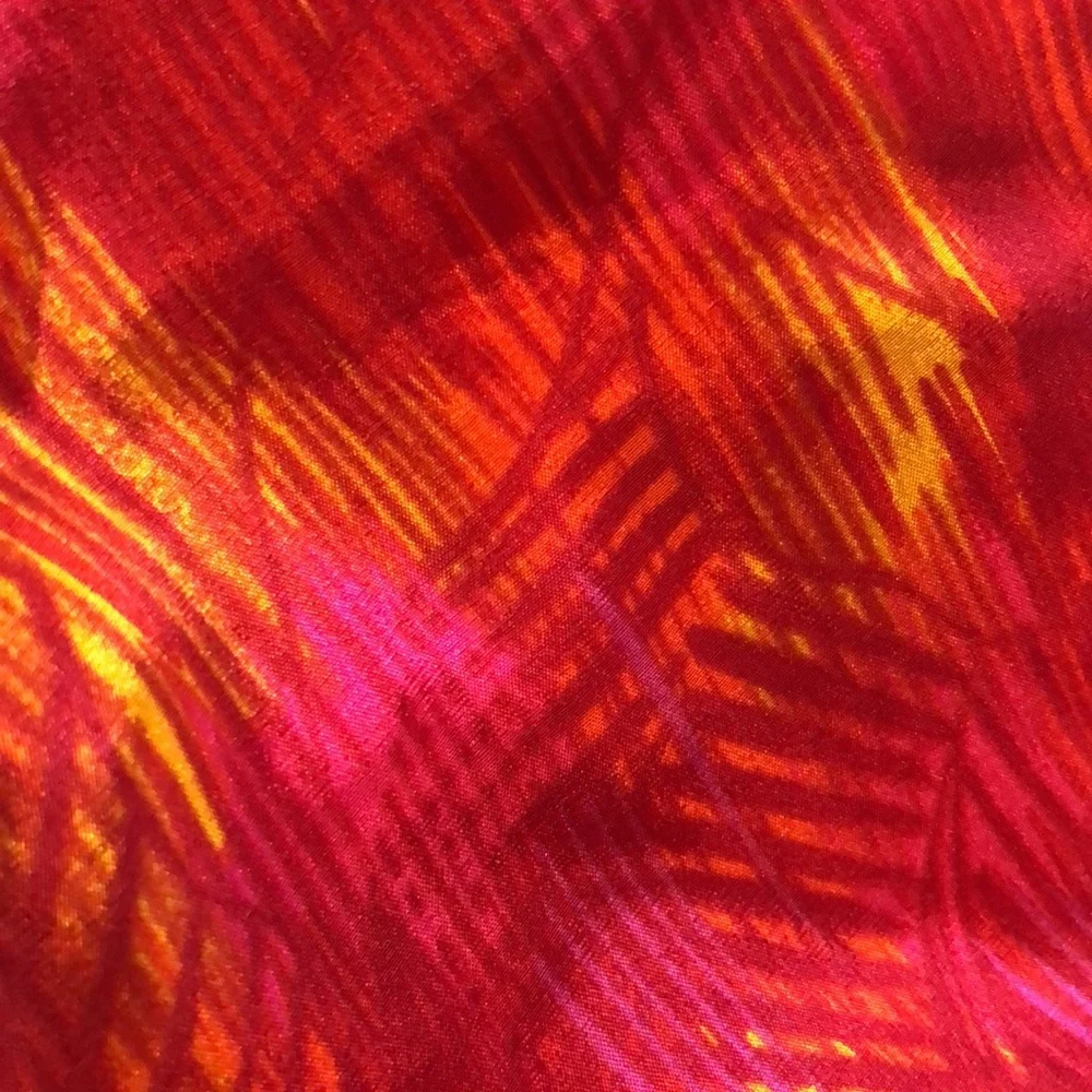 LIZ CLAIBORNE LONG SILK SCARF RED AND YELLOW